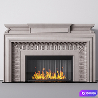 Fireplace euroclassic 3D Model Corona