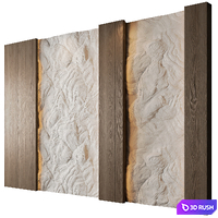 Wall Panel 04 3D Model Vray, Corona