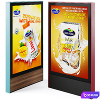 Street advertising information stands by mmcite 3D Model Vray, Corona
