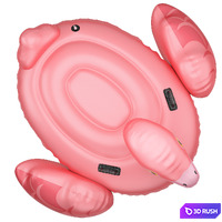 Pink Intex mega flamingo Inflatable Island 3D Model Vray, Corona