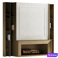 Fireplace 3D Model Corona