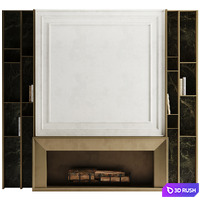 Fireplace 3D Model Corona