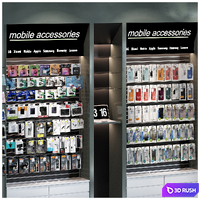 Mobile store accessories 3D Model Vray, Corona