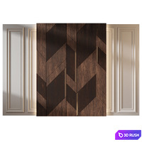 Wall panels | 254 3D Model Vray