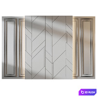 Wall panels | 254 3D Model Vray