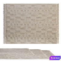 Evertt Hilo Tufted Carpet Set 3D Model Vray, Corona
