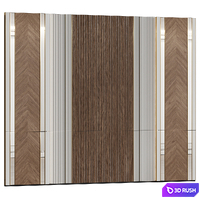 Wall panels in modern classic style 13 3D Model Vray, Corona