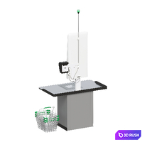 Self-service cash register BIGPOS SCORE 3D Model Corona