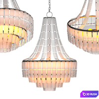 Vintner White Chandelier 3D Model