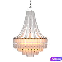 Vintner White Chandelier 3D Model Vray, Corona