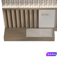 Decorative wall at the head of the bed 12 3D Model Corona