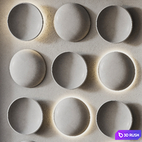 3d wall panel 2 3D Model Vray, Corona