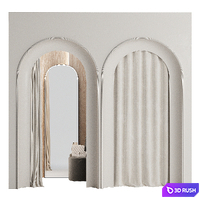 Fitting room for a clothing store 001 KM 3D Model Corona