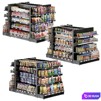 Store shelves 3D Model Vray, Corona