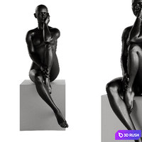 Finesse Decor Antoinette Doll Sculpture With Base 3D Model Vray, Corona