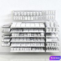 Candy rack 3 3D Model Vray, Corona