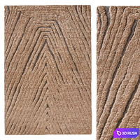 TARIFA WOOL RUG Burnt Caramel 3D Model Vray, Corona