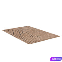 TARIFA WOOL RUG Burnt Caramel 3D Model Vray, Corona
