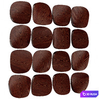 Sculpture Wood Wall Art 01 3D Model Vray