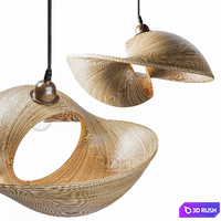 Udara Bamboo Shell Lampshade 40 3D Model Vray, Corona