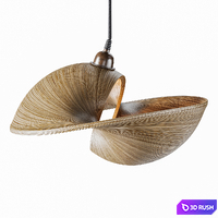 Udara Bamboo Shell Lampshade 40 3D Model Vray, Corona