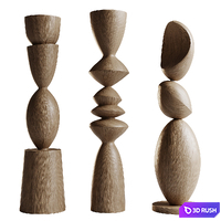 Totem set by Joel Escalona 3D Model Vray, Corona