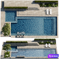 Pool 47 3D Model Corona
