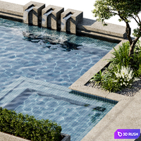 Pool 47 3D Model Corona