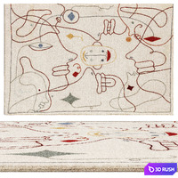 Set of carpets RABARI by NANIMARQUINA 3D Model Corona