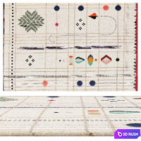 Set of carpets RABARI by NANIMARQUINA 3D Model Corona
