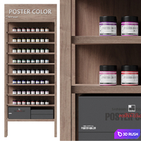 ART Store Stands 3D Model Corona
