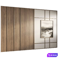 Wall Panel 07 Headboard 3D Model Corona