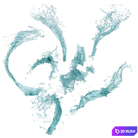 7 Water Splash vol 5 3D Model Vray