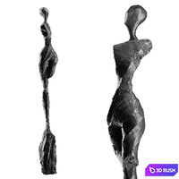 Abstract human sculpture 12 3D Model Corona