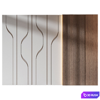 Wall panels | set 379 3D Model Corona