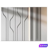 Wall panels | set 379 3D Model Corona