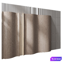 Wall Panel Decor 151 3D Model Vray, Corona