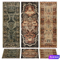 CB2 RUNNER RUG SET 3 3D Model