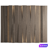 Wall Panel Decor 156 3D Model Vray, Corona