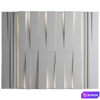 Wall Panel Decor 156 3D Model Vray, Corona