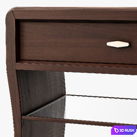 Century Waterfall Nightstand 3D Model Vray