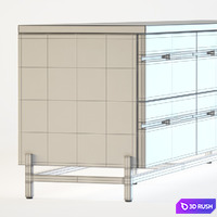 Flamant / TV CABINET GRENOBLE 3D Model Vray