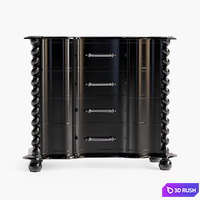 Chest Eaton 3D Model Vray