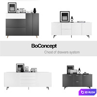 BoConcept Chest of drawers system | set 1 3D Model