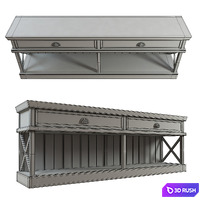 Cambridge TV stand Dantone 192 3D Model Vray