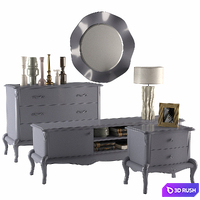 Wellige Fleuron collection 3D Model Vray, Corona