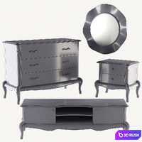 Wellige Fleuron collection 3D Model Vray, Corona