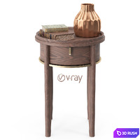 New Classic Side table 3D Model Vray