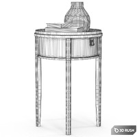 New Classic Side table 3D Model Vray
