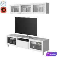 Ikea Besta 01 3D Model Vray, Corona